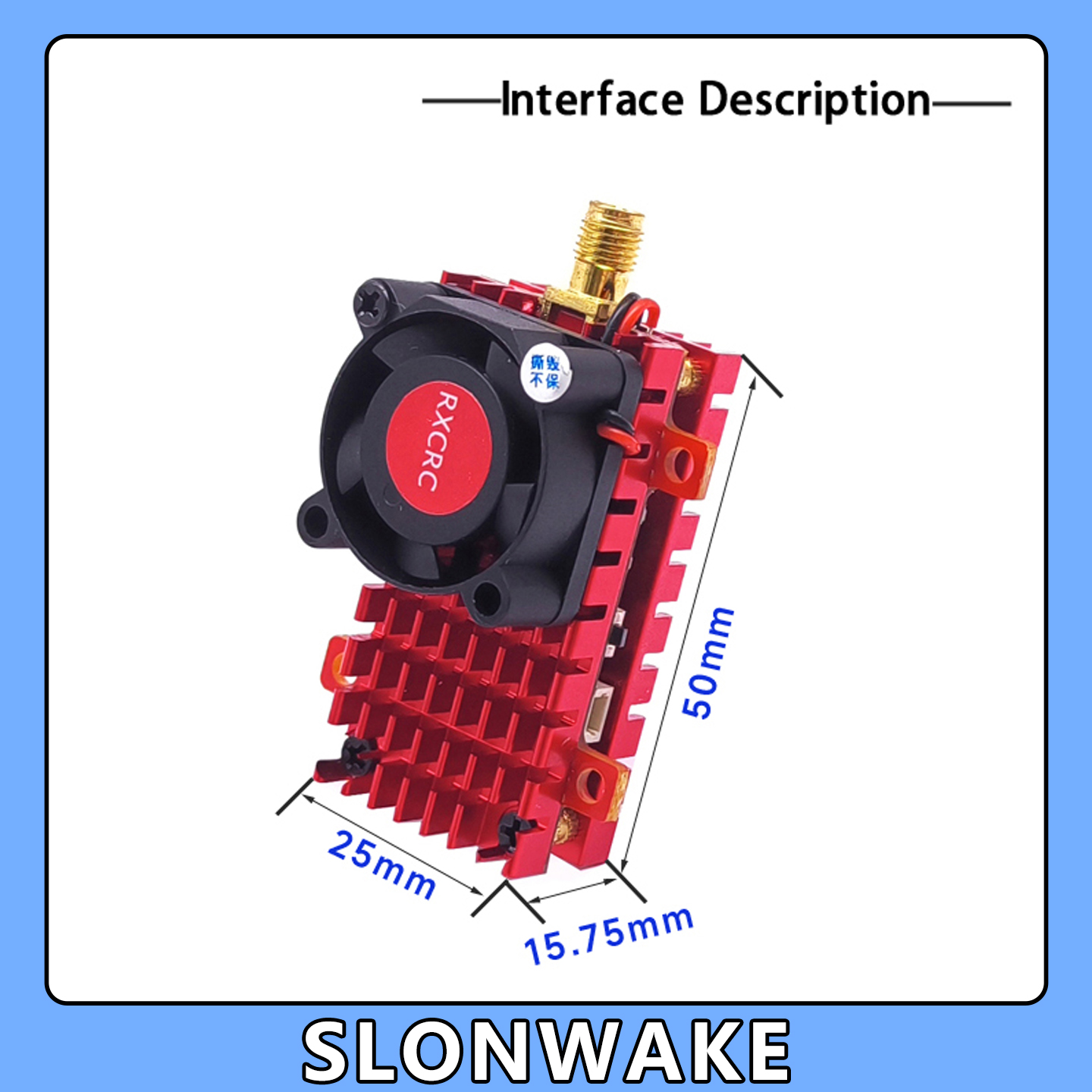 SLONWAKE 5,8G 2 Вт VTX FPV 180 – обзор и цена Drone Racing Receiver